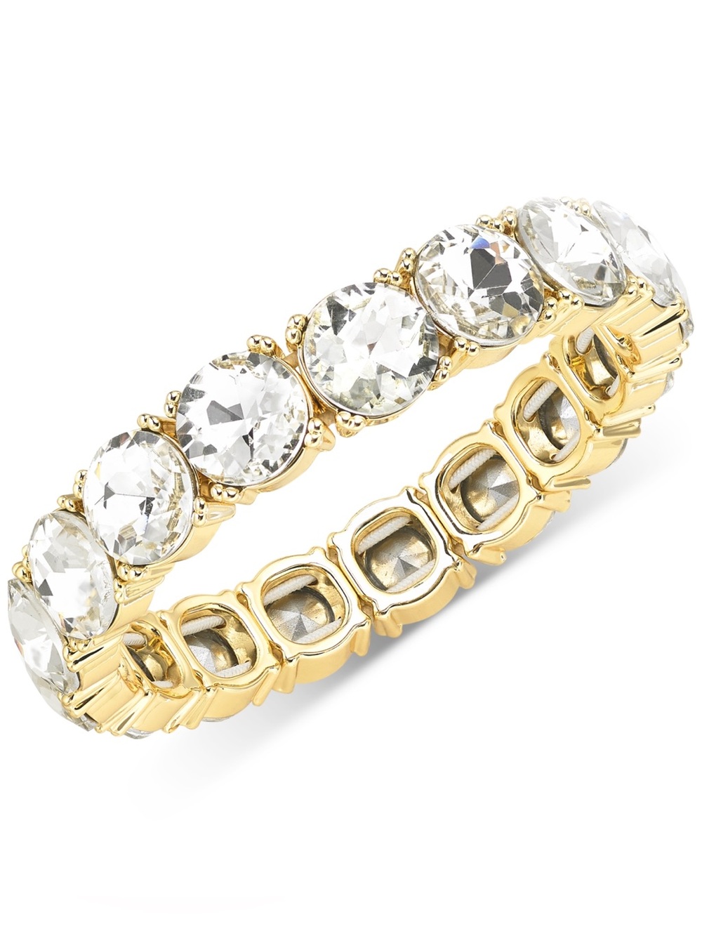 On 34th Gold-Tone Stone All-Around Stretch Bracelet, bracelet for arm